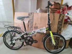 SEPEDA LIPAT 20 INCH VELION ( MEMILIKI GIGI 7 SPEED DAN REM CAKRAM )