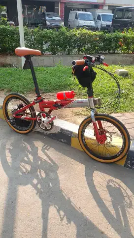 Sepeda Lipat - Police Texas 20 Inch (Upgrade Banyak)