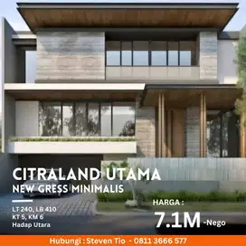 Rumah New Gress Citraland Utama cluster Favorite