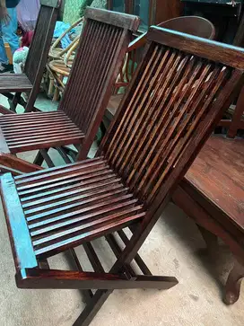 Kursi lipat jati