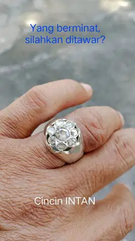 Cincin Permata Intan, ring perak