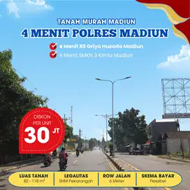 Tanah Murah Madiun Kaibon, Dekat SMKN 3 Kimia Madiun