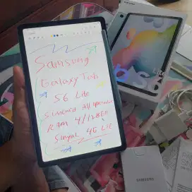 Samsung Tab S6 lite Fullset Mulus Like New Istimewah