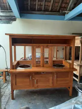 Gerobak Bakso 2 Tungku Free Ongkir Bekasi