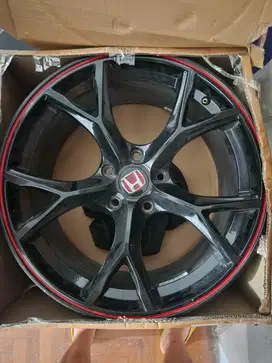 velg mobil AMW Mugen 18x8.5 5x114.3 ET 40 Gloss Black/Red Line