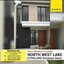 MURAH Rp.850 juta Rumah Baru North West Lake Citraland Sby 2 Lantai