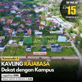 KAVLING TANAH VIRAALL PINGGIR JALAN UTAMA KOMARUDIN RAJABASA