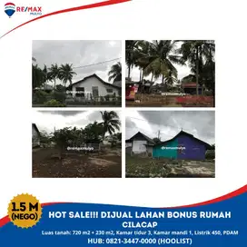 HOT SALE    Dijual Tanah Bonus Rumah Tinggal