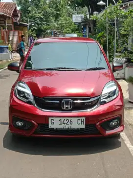 Honda Brio RS cvt 2017metik merah pekat mutiara