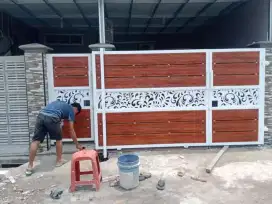 pagar gerbang elegan