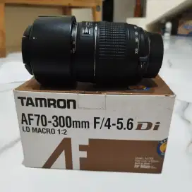 Lensa tamron tele macro micro 70-300 mm murah like new