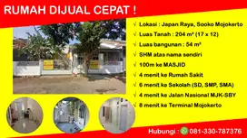 Luas 204 m2 Rumah&Tanah sangat strategis, Japan Raya Sooko Mojokerto