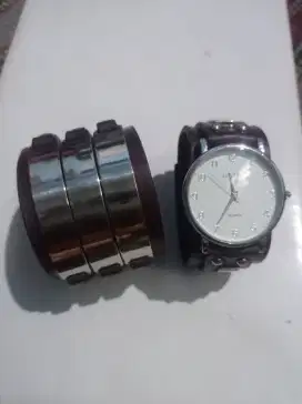 Jam Tangan & Gelang : 2 ( Pcs )