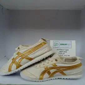 22,5 cm Sepatu Sekolah Anak Branded Onitsuka Tiger White Gold Prelove