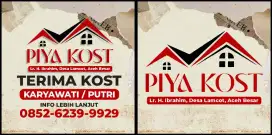 PIYA KOST UNTUK PUTRI/KARYAWATI ( BULANAN/ TAHUNAN )