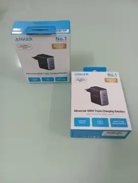 Anker 736 nano II charger 100w PD PPS 45W3 Port USB type A dan C Black