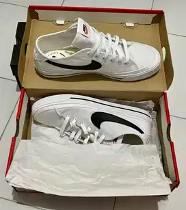 Sepatu NIKE Court Legacy Canvas White Original 100%