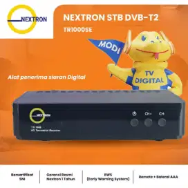 Set top box merk nextron tr1000 tv nasional komplit