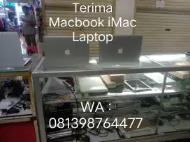 Terima laptop macbook iMac seken jual beli bgs rusak mati total matot