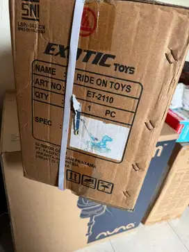EXOTIC ET-2110 RIDE ON MODE 3 IN 1 DINO MAINAN KUDA KUDAAN ANAK