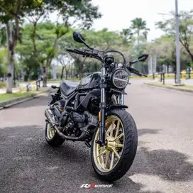 (Full Paper) Ducati Scrambler 400 Nik 2016 Warna Hitam Knalpot Remus