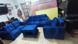 Sofa minimalis Beludru