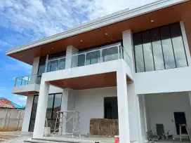 Balkon stainless reling kaca & kanopi minimalis solarflat alderon pvc