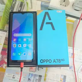 Oppo A78 5g 8/256 bekas fullset normal bisa Tukar Tambah