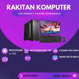 PAKET KOMPUTER PC RAKITAN CORE I3-4160 OFFICE /RAM/SSD/HDD 500GB 4GB