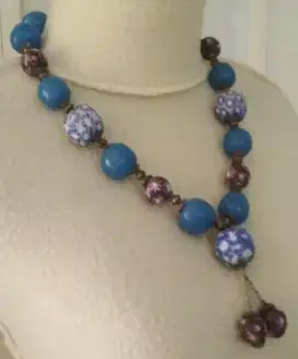 Kalung batu biru yg cantik