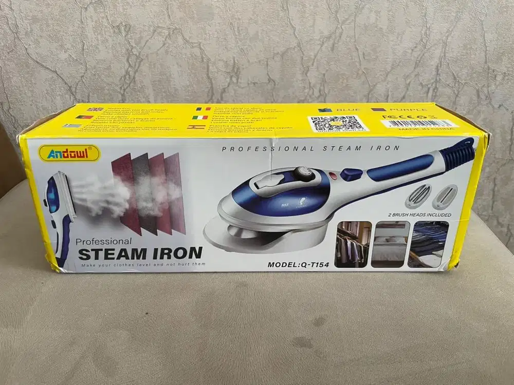 Steam iron andowl
