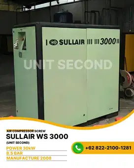 Kompresor Angin SULLAIR WS 3000 30kW 40Hp 8.5Bar