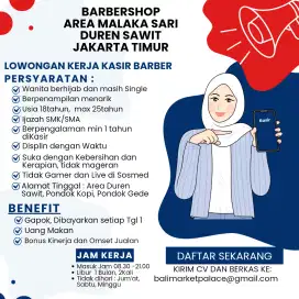 Lowongan Kerja Kasir Barbershop