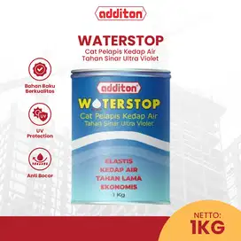 Additon Woterstop Cat Pelapis 1Kg Kedap Air Tahan Sinar UV