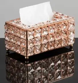 Tempat/ Box Tissue Kristal, Cantiiiikk & Luxury, BARU 1000%, NO MINUS