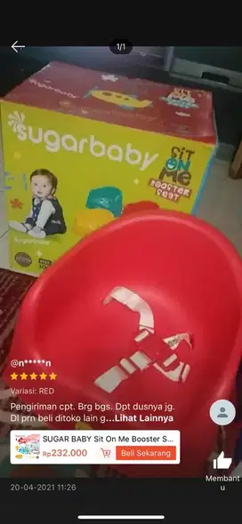 Kursi duduk makan bayi