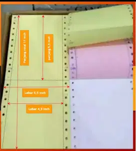 Jual kertas continuous form 3 fly murah