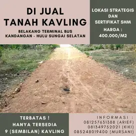 Dijual Tanah Kavling di Jalan Hanyar Kandangan