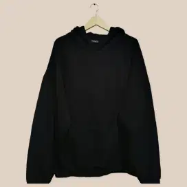 Hoodie  hitam oversize ukuran XXL