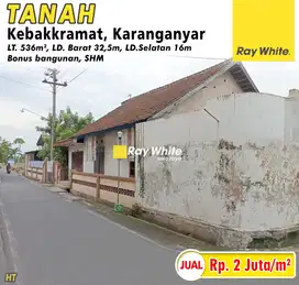 Tanah + Bangunan Harga Murah Lokasi Belakang SMP N 1 Kebakkramat KRA