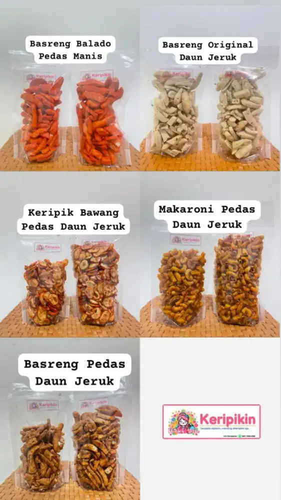 Dicari Reseller Keripik dengan Keuntungan 4.000 s.d 6.000/bungkus