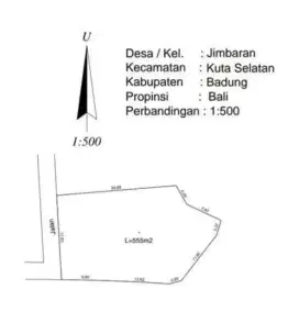 Dijual tanah mecutan jimbaran kuta selatan dekat kampus Udayana n GWK