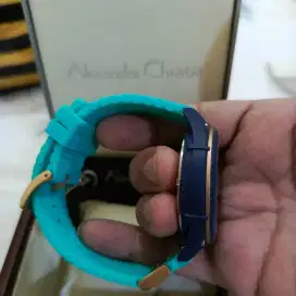 Jam Alexandre Christie Green Ocean 6584 Original