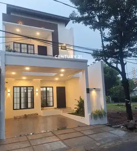 Rumah Baru Bangun Dari Kavling Cluster Kiwi Bintaro Jaya