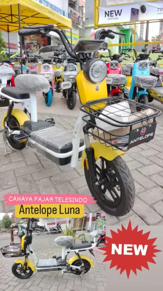 SEPEDA LISTRIK LUNA NEW BERGARANSI RESMI DIJAMIN AMAN