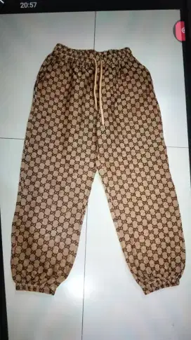 Celana kain dingin panjang coklat bahan bagus