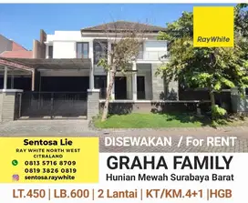 Sewa Rumah Graha Family dekat Pakuwon Indah - Citraland - Royal Resid