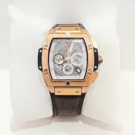 Aigner tali kulit hitam rosegold cewek