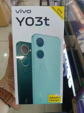 Jual Handphone Baru Android Vivo Y03T.Rom.4+4/64gb.Asli segel resmi