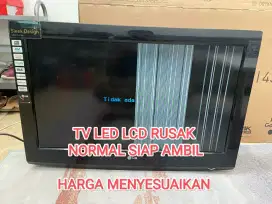 Terima tv led lcd rusak normal